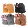 Cute Bear Cat Paw Gloves Fluffy Plush Cartoon Animal Anime Lolita Cosplay Mitten High Quality