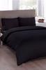 Dowry World Pure Double Duvet Cover Set Black