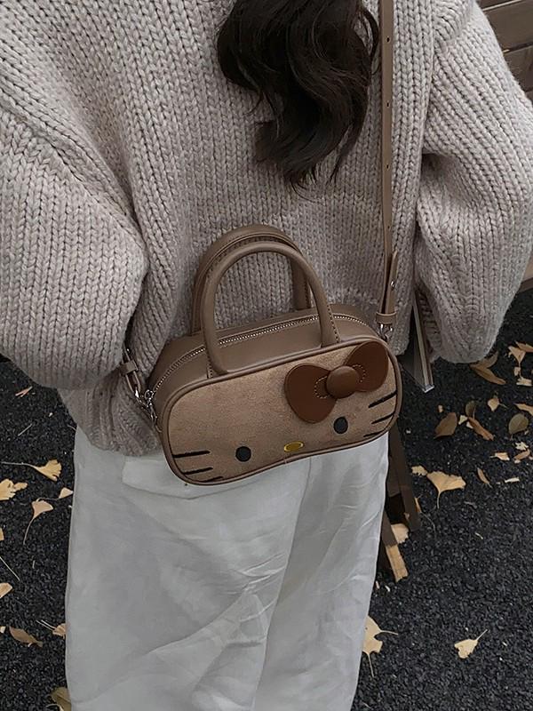 Cartoon Bowling Coin Purse: Cute Fashionable Crossbody Bag for Girls & Women