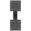 Vidaxl Coffee Table Legs, 2 Pcs, Anthracite, 28X(42-43) Cm, Steel