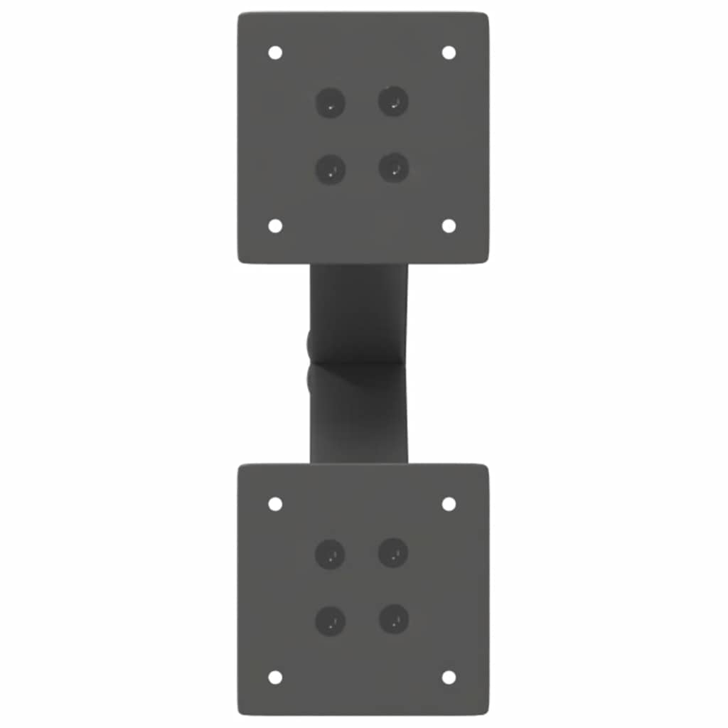 Vidaxl Coffee Table Legs, 2 Pcs, Anthracite, 28X(42-43) Cm, Steel