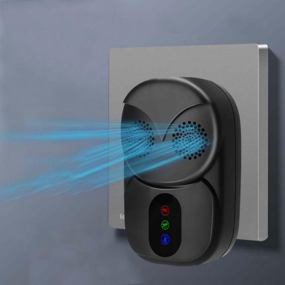 AI Smart Chip Ultrasonic Rodent Repeller Cyclical Frequency Pest Repeller Outdoor Use