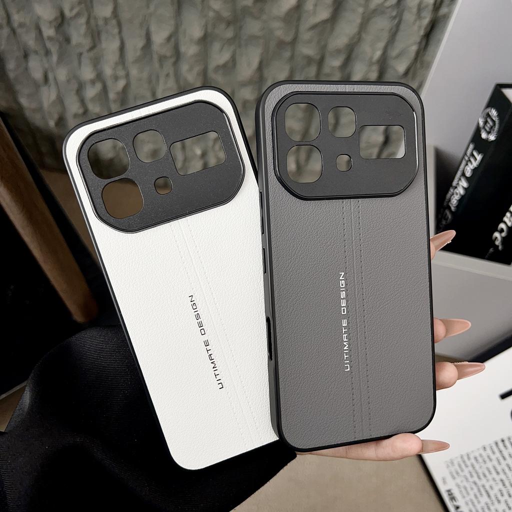For Infinix Note 60 Pro Case Matte Hard Luxury Leather Anti Fall Protect Phone Cover For Infinix Note 60 Shell Shockproof Bumper