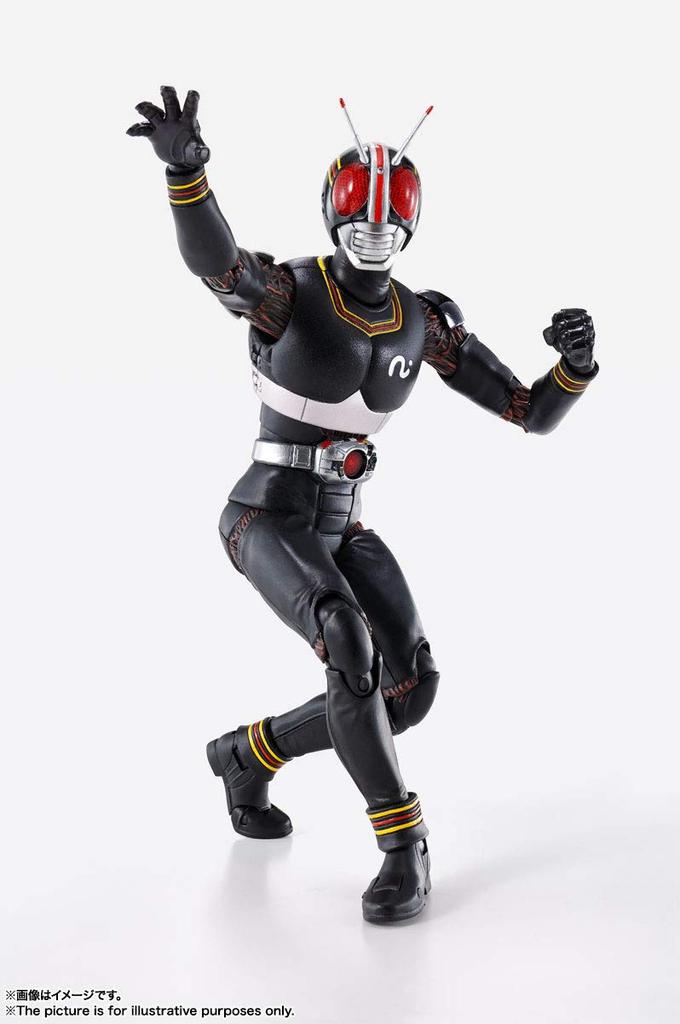 TAMASHII NATIONS SHFiguarts (Šinkocho Seiho) Kamen Rider ČERNÁ cca. Pohyblivá figurka 150mm ABS&PVC lakovaná