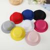 Felt Mini Top Hats Small Snowman Decoration for Christmas Dolls DIY Projects Handmade Baby Toppers Garland Decor