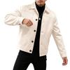 New Solid Color Single-breasted Lapel Woolen Jacket Casual Business Men's Jacket