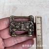 Brass Sutra Book Tibetan Beast Face Wealth Cloth Decorative Buckle