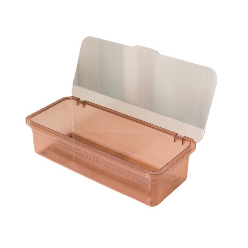 Cutie Depozitare Veselă Drenaj Bețișoare de Uz Casnic Tub pentru Bețișoare Rezistent la Praf Lingură de Bucătărie cu Capac Coș pentru Bețișoare