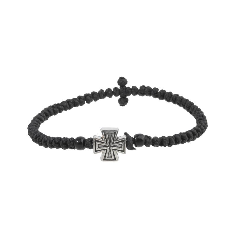 Handwoven Adjustable Crucifix Braided Rope Bracelet Ensures Perfectly Fit and Comfort for Daily Religious Activities