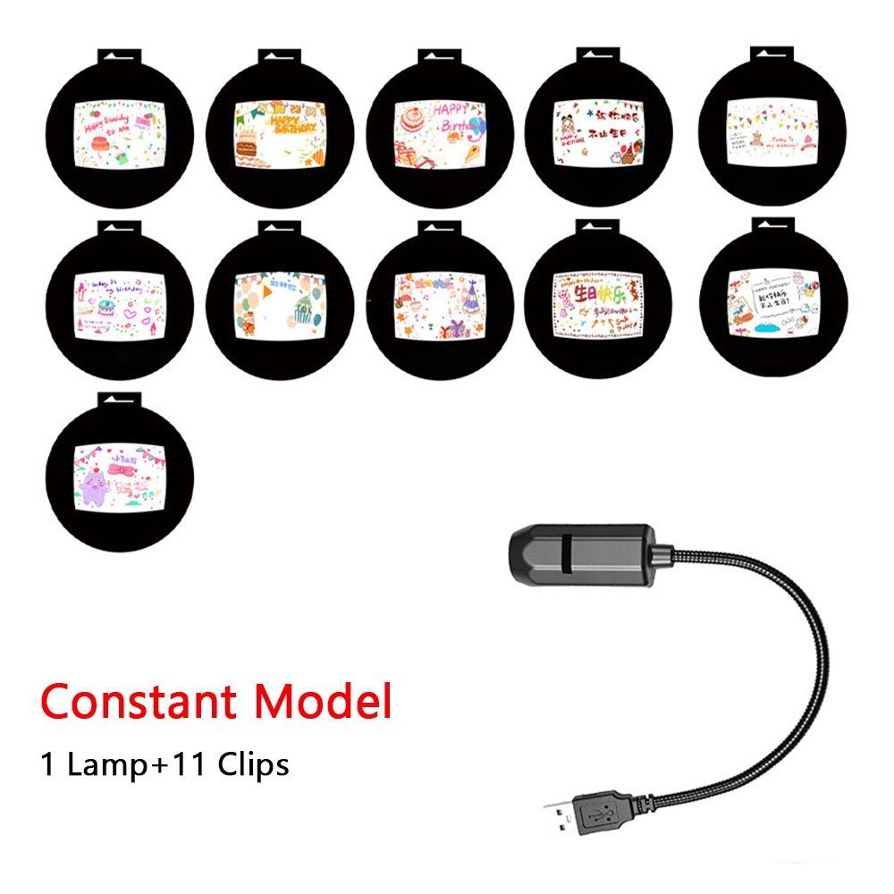 Happy Birthday Theme LED Projection Lamp LED Atmosphere Light Projector  Night Light