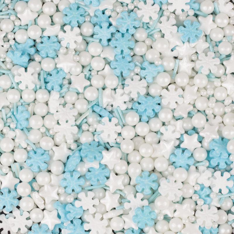 Decorações de Bolo de Pérolas de Açúcar Brancas, Douradas e Prateadas - Bolinhas Redondas para Confeitaria, Sorvete e Panificação - Pérolas de Açúcar Coloridas Mistas em Forma de Agulha.