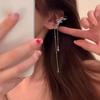 1pc Sparkling Butterfly Tassel Ear Clip Elegant Angel Wing Ear Clip for Women Y2K Earless Hole Ear Bone Clip Jewelry Long Wedding Accessories