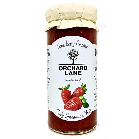 

Джем зі полуниці Orchard Lane зі зниженим вмістом цукру - 80% полуниці - Без консервантів та барвників, лише 7 калорій на чайну ложку | 280 грамів 280GM