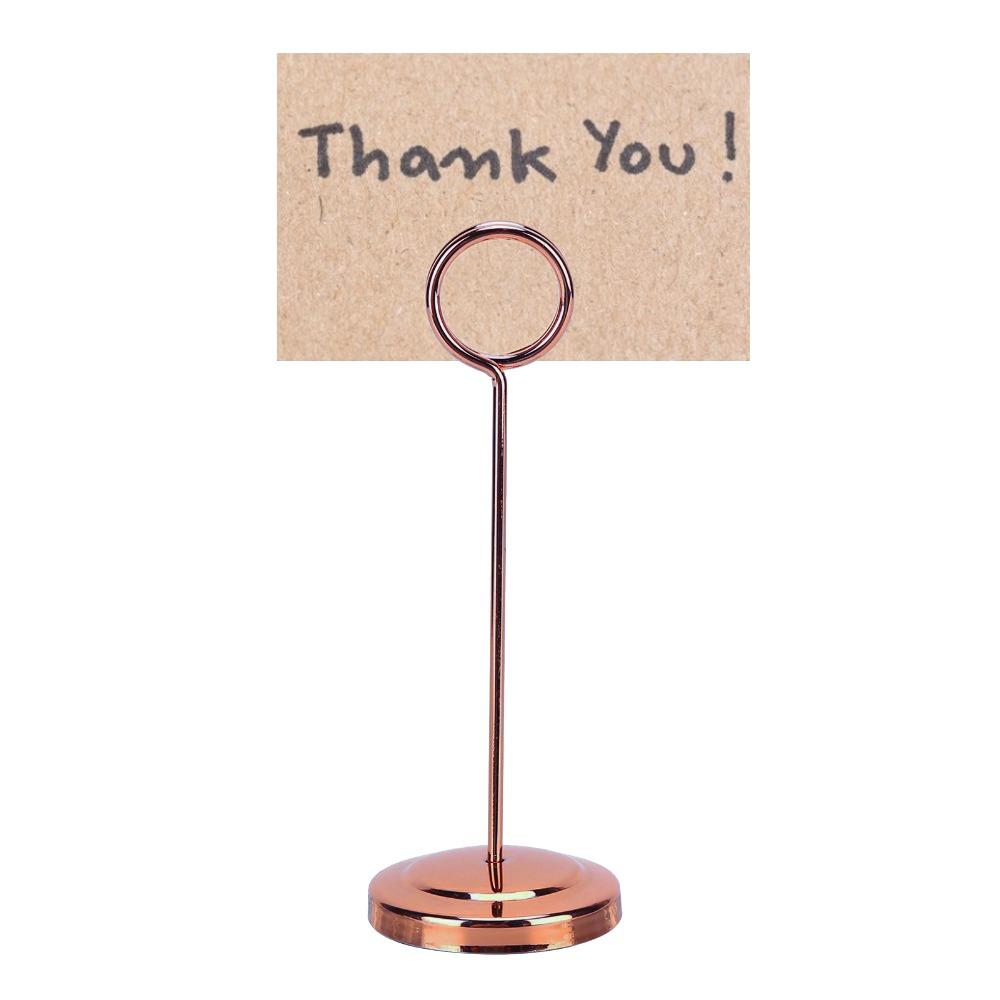 Stainless Steel Table Card Holder Fade Resistant Stable Picture Holder Table Number Holder Hotel