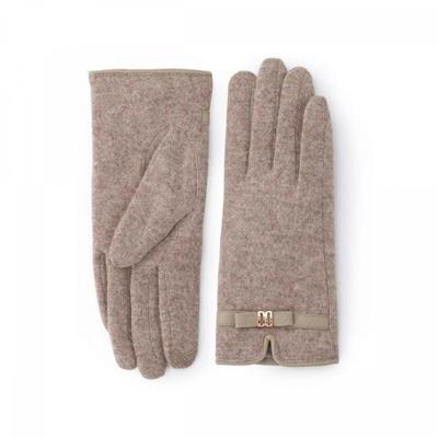 Beige Logo Mixed Women S gloveS Dcgv8f209i2