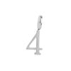 Trendy DIY 0-9 Number Pendants, 18K Gold-Plated Titanium Stainless Steel