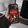 Hot C-Coca Drinks C-Cola Silicone Soft Phone Case For IPhone 17 16 15 14 Plus 13 12 Mini 11 Black Cover