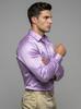 Men’s Satin Casual Shirt | Premium Solid Poly Satin | Wrinkle-Free, Full Sleeve Regular Fit Office, Business Wear