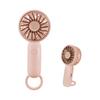 (Roze) Mini Handventilator, Krachtige Bureauventilator Gesp, 3 Snelheden Draagbaar, Oplaadbare USB Ventilator voor Dames Heren Binnen Buiten