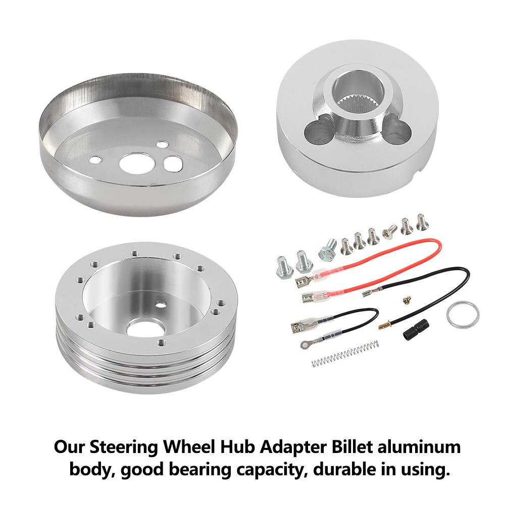 5 & 6 Hole Billet Steering Wheel Hub Adapter for Chevrolet Chevy GM Flaming River Ididit Buick Jeep Cadillac Oldsmobile