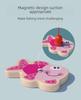 Double-Sided Wooden Magnetic Fishing Toy for Toddlers – Educational Ocean-Themed Bucket with Intelligence-Car Feature