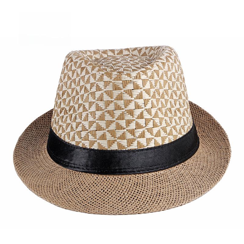 Summer Fedora Straw Hat - Unisex Sun Protection, Korean Fashion, Perfect for Beach and Travel