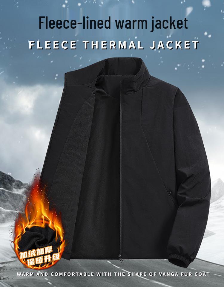 2025 Men's Stretch Waterproof Mountaineering Jacket - Hot Style Outdoor Workwear with Stand Collar