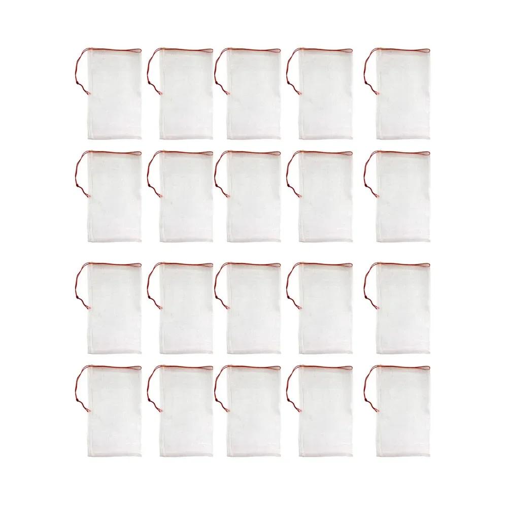 20pcs Garden Netting Bags Vegetable Grapes Apples Fruit Protection Bag Agricultural Pest Control Anti-Bird Mesh Grape Bags