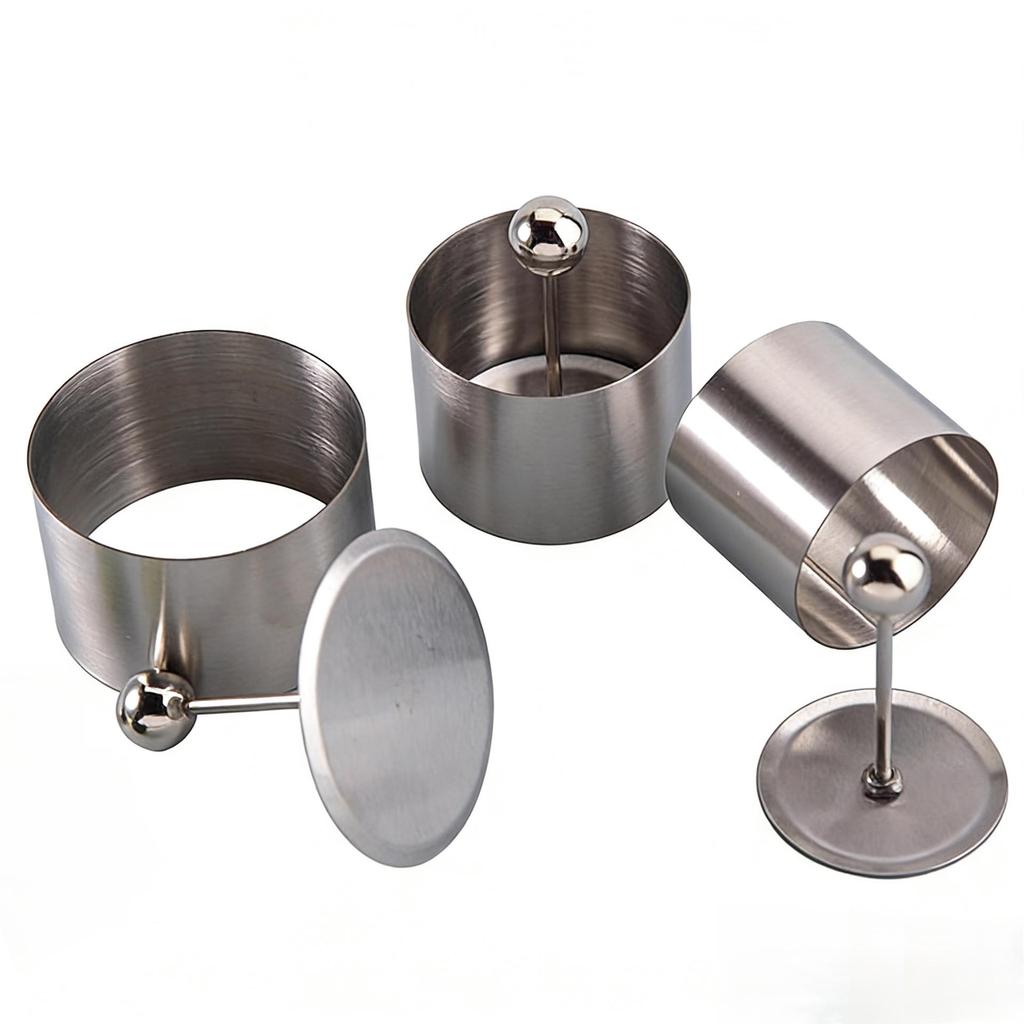 Purple Rice Taro Cheese Mold - Stainless Steel Sushi Shaping Tool for Plating & Decoration.