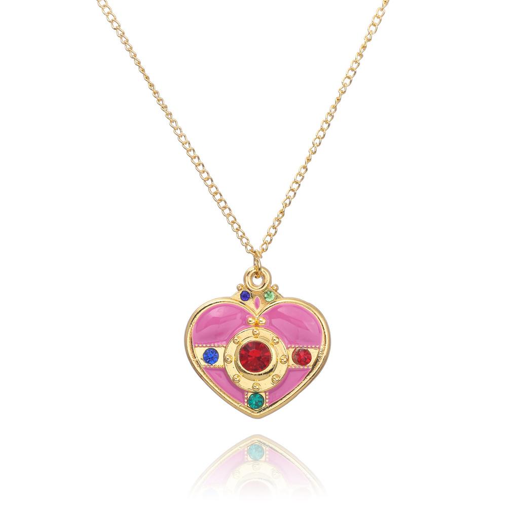 Sailor Moon Magisches Verwandlungs-Halskette Mit Legierungs-Anhänger Für Cosplay-Fans