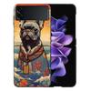 French Bulldog Dog Pug Coque For Samsung Z Flip7 6 Galaxy Case Shockproof Z Flip5 Z Flip3 4 5G Hard Cover Phone TPU PC Hard Fun