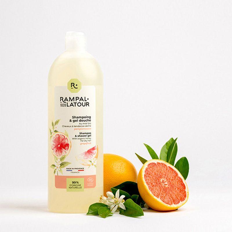 Rampal Latour Shampooing Douche Honey Grapefruit 1L (Shampoo & Shower Gel) Shampooing Douche Honey Grapefruit 1L