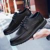 Lace-up New Versatile Men's Casual Shoes Spring British Trend Business Leather Shoes
