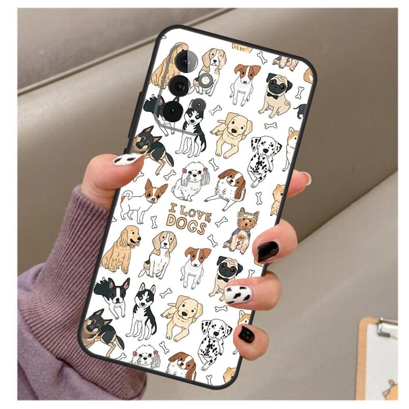 

French Bulldog Beagle Dogs Pattern Case For Samsung Galaxy A51 A71 A12 A22 A32 A42 A52 A72 A50 A70 A21S A52S A03S Phone Cover Samsung A32 4G