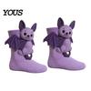 Unique Gift for Friends 1 Pair 3D Knit Animal Socks, Fuzzy Cute Novelty Casual Home Lounge Socks Hand Crocheted Floor Sock, Stuffed