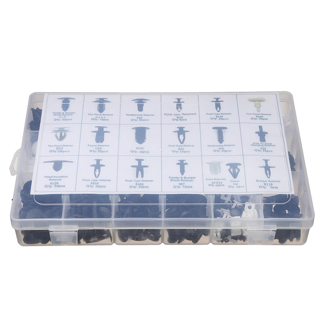 Buy 19 Size 1 Set/435pcs Auto Car Fastener Clips Push Pin Rivet Trim ...