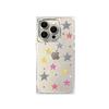 Square Back Tube Protection Clear Case For iPhone 13 16 ProMax 11 15 Plus 14 Pro Max 12 Anti-Oxygen,Colorful Stars Pattern Casing
