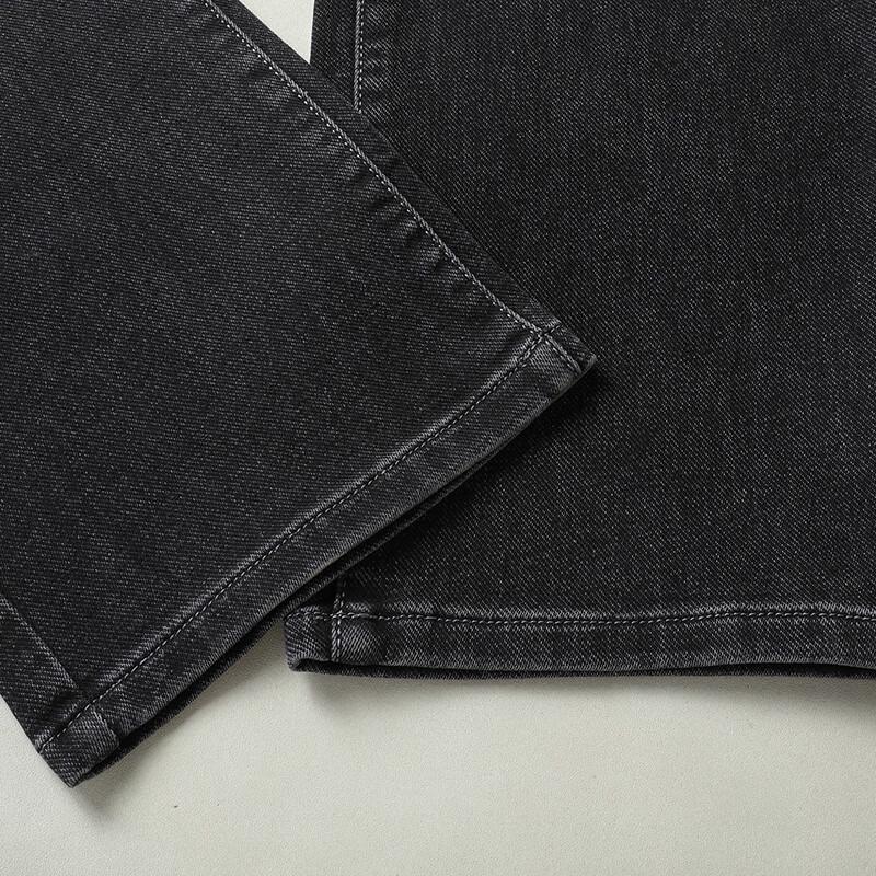 Dibinze Men's Plus Size Cotton Straight Leg Stretch Jeans