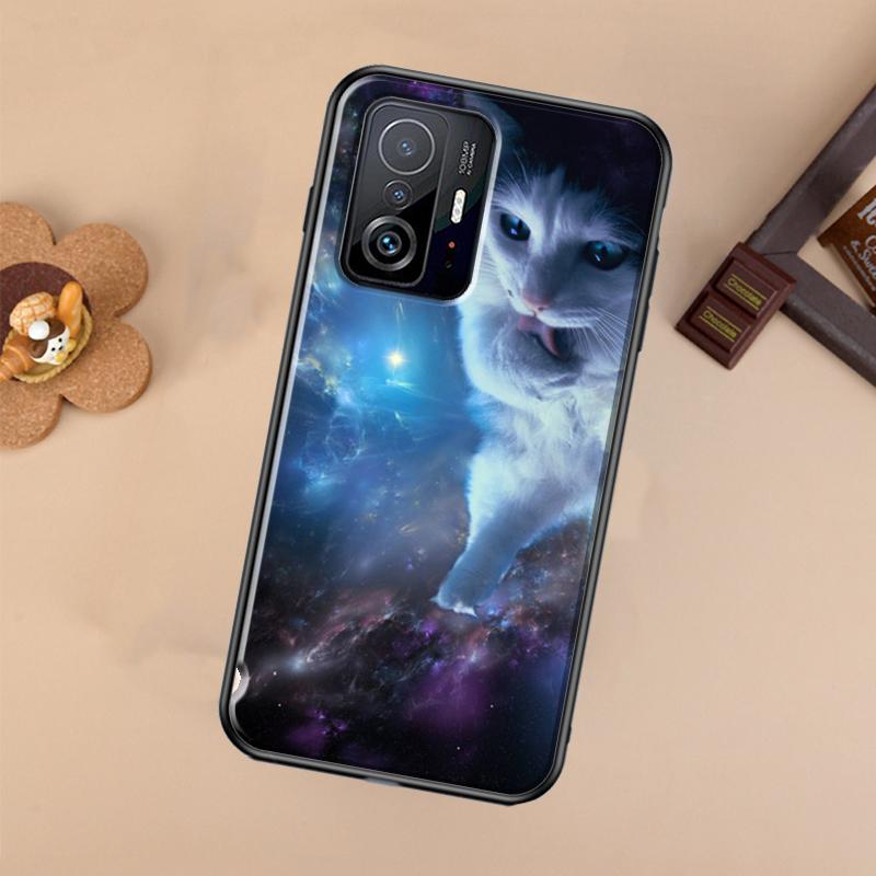 Space Happy Cats Case For Xiaomi POCO X7 X6 Pro X3 X5 M6 F3 F5 F6 Pro 11T 12T 13T 14T Pro 13 14 Ultra Cover