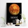 Space Galaxy Poster Earth Moon Venus Neptune Sun Mars Jupiter Uranus Children's Room Decoration