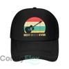 Retro Guitar Best Ever Art Graphic Mesh Baseball Cap Casual Hat Outdoor For Womens Unisex FeUnisex