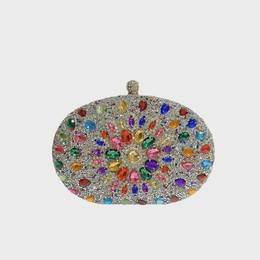 Europäische und amerikanische Retro-Clutch mit Diamanten: Elegante Prinzessinnen-Handtasche für Bar, KTV-Party oder Abendessen.