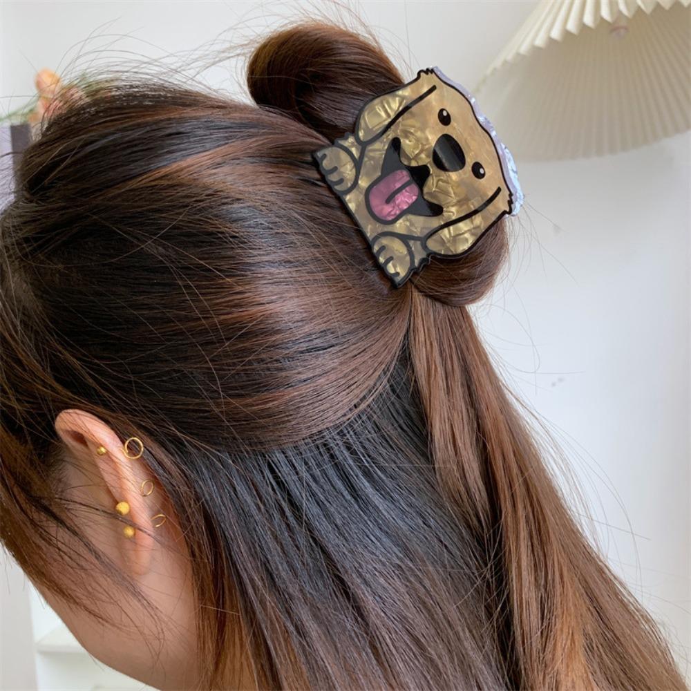 Puppy Schnauzer Crab Clip Korean Style Small Shark Clip Bulldog Hair Clip  Headdress