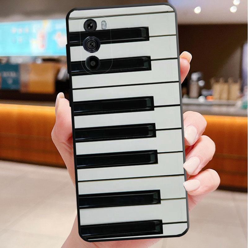 

Phone Case For Motorola Edge 50 40 Pro 60 50 40 30 Ultra Neo Fusion Moto G85 G72 G53 G54 G84 G13 G32 Music note piano Moto G32