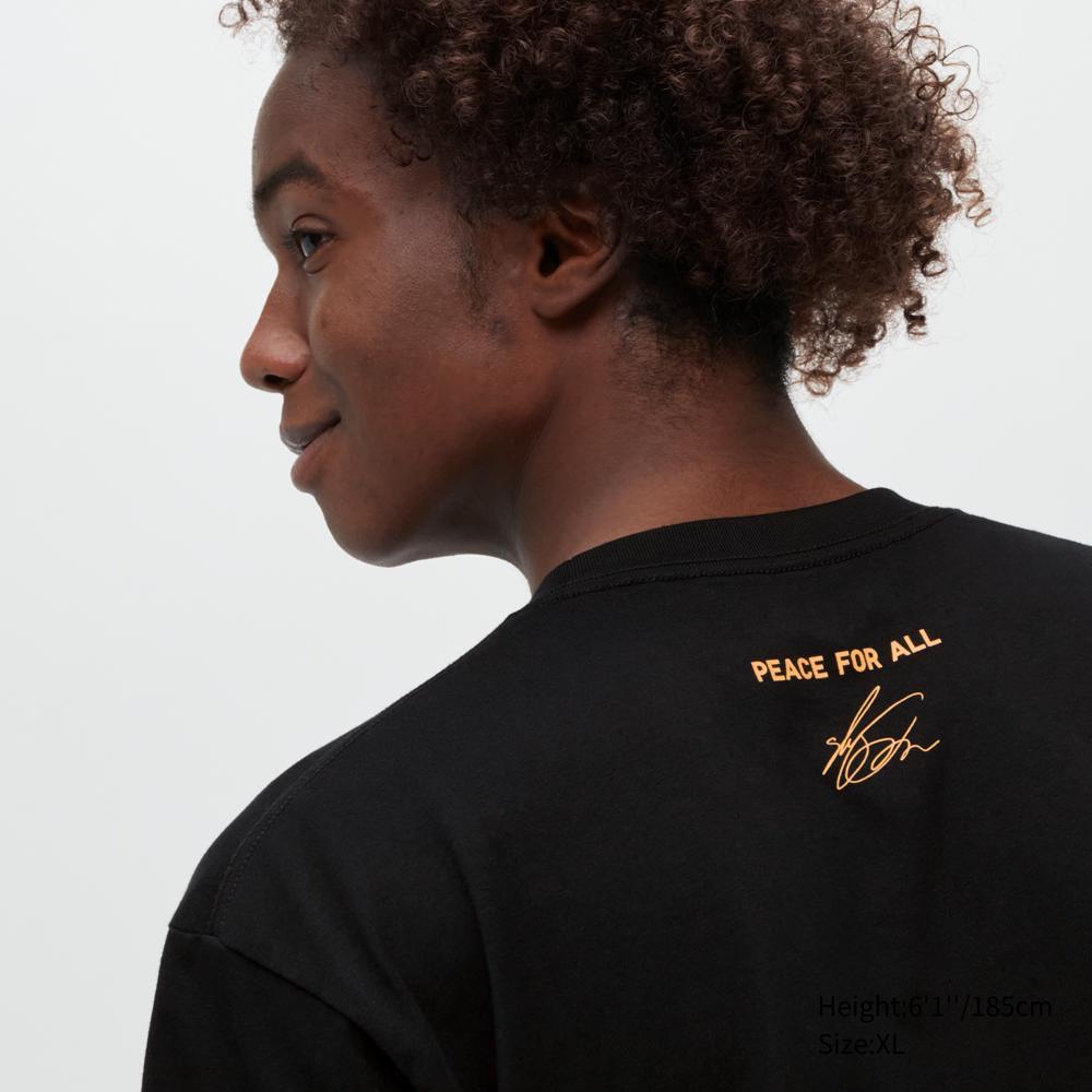 Футболка UNIQLO Shingo Kunieda UT с коротким рукавом и рисунком 09 BLACK/M — фото 4