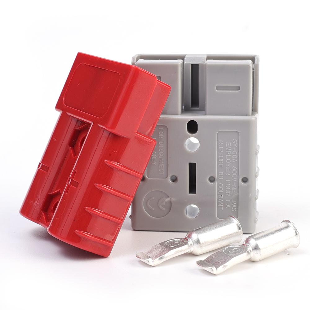 Für Anderson Stecker 50A 120A Hochstrom 2-polig Gabelstapler Batterieladestecker Batterieladeanschlüsse