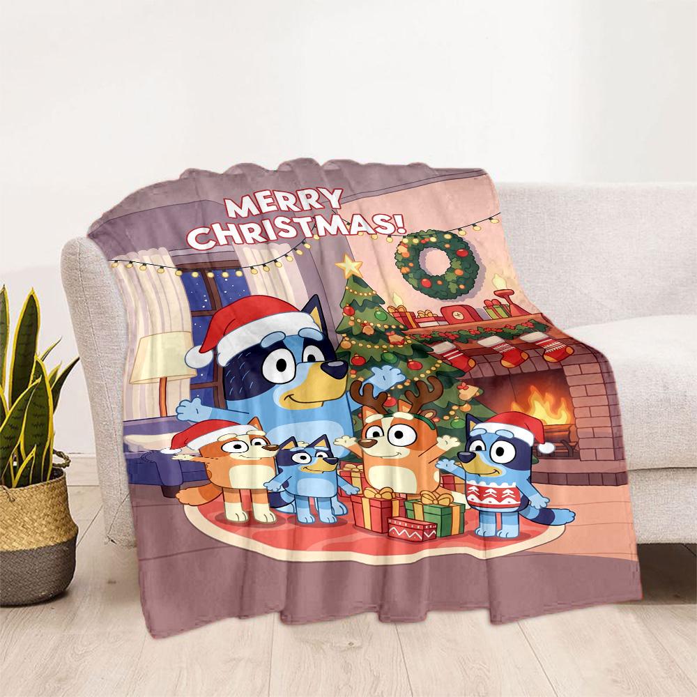 Bluey Bingo Adventures Blanket Comfortable Perfect for Office Chair Bed Couch Four Seasons Multipurpose Stylish Decor Gift for Travel Home Birthdays