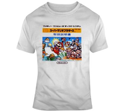 Retro Videohra Famicon Super Mario Bros Fan Tričko