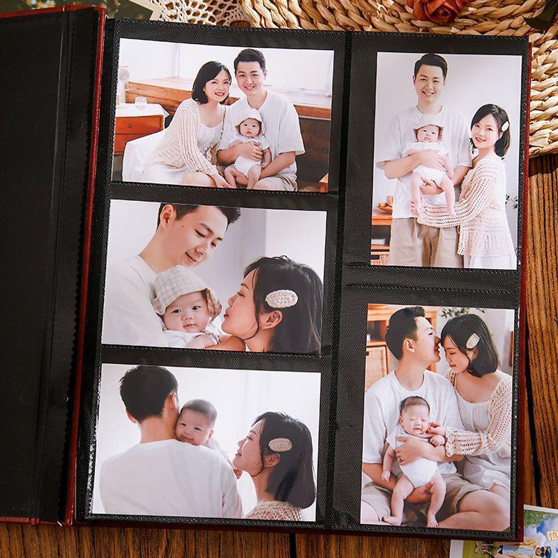 Φωτογραφικό Άλμπουμ 6 ιντσών: 1000 Φύλλα, Μεγάλης Χωρητικότητας, Αναμνηστικό Δερμάτινο Ένθετο για Ζευγάρια & Οικογένειες για Φωτογραφίες 5 ιντσών