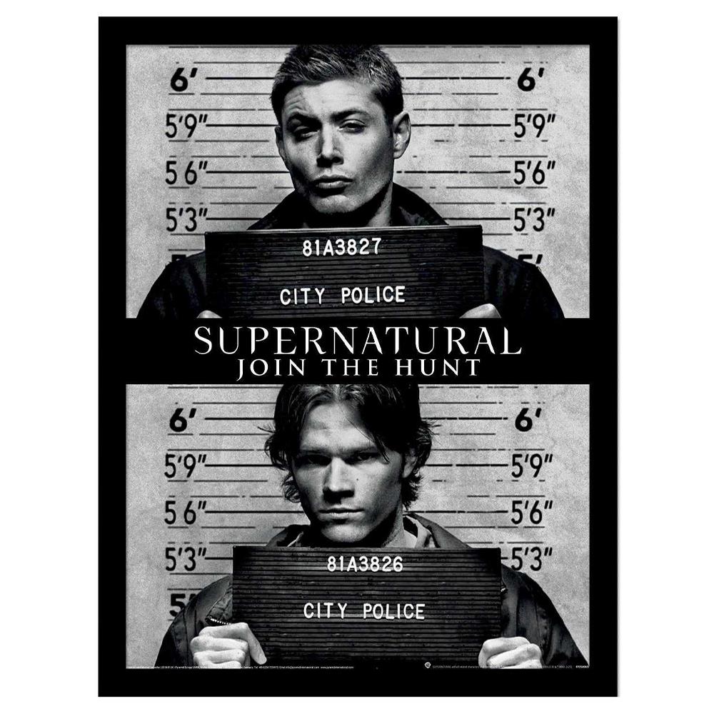 Supernatural City Police Framed Poster
